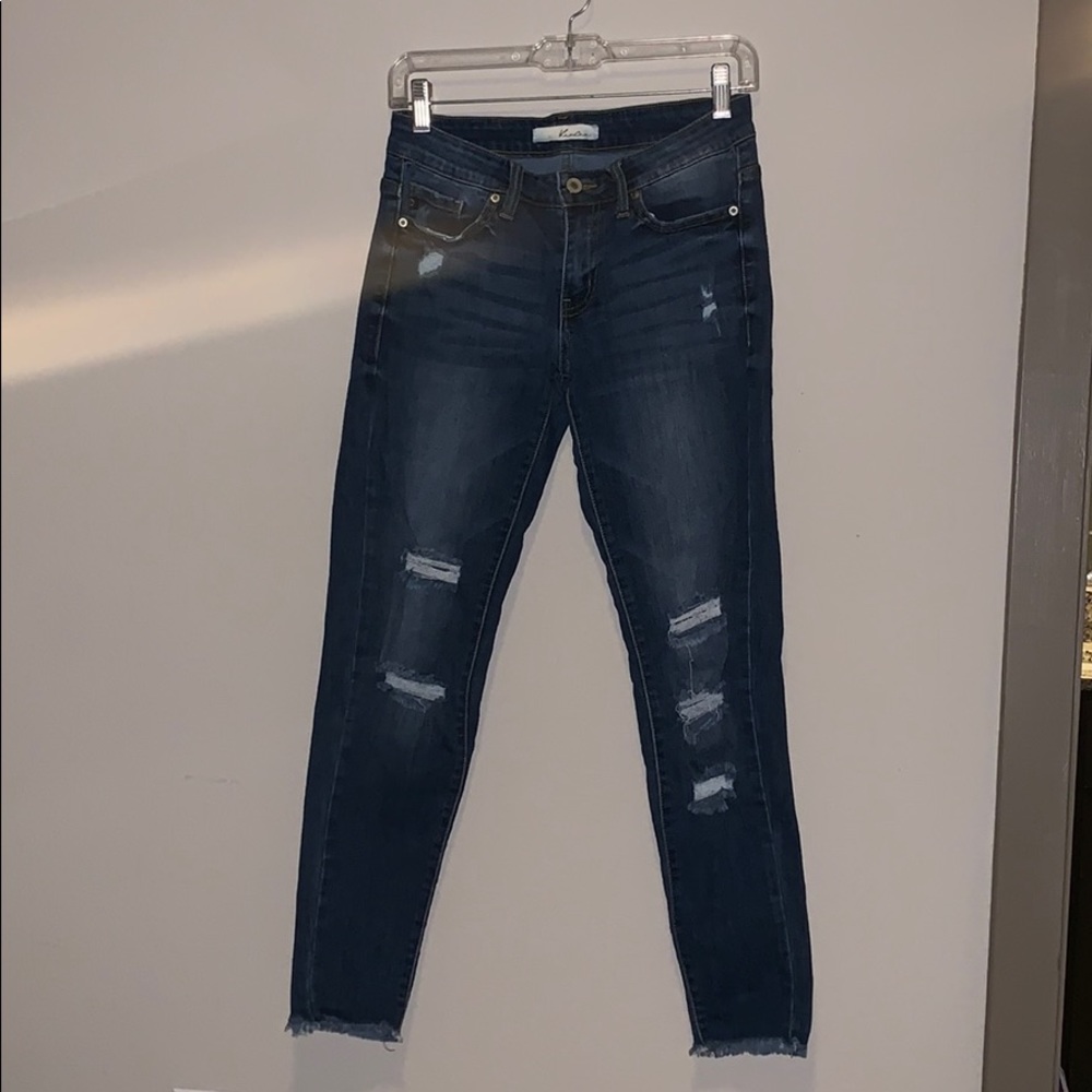 Super cute ripped and frayed jeans